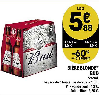 Biére Blonde* Bud