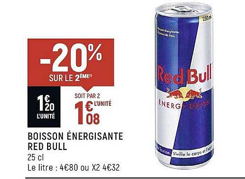 boisson énergisante red bull