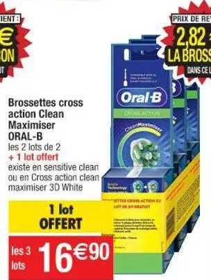 brossettes cross action clean maximiser oral-b