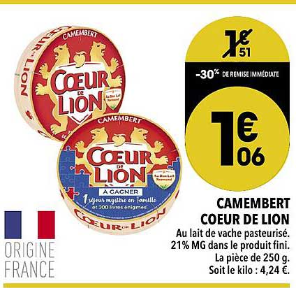 Camembert Coeur De Lion
