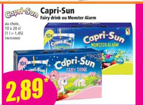 capri-sun fairy drink ou monster alarm