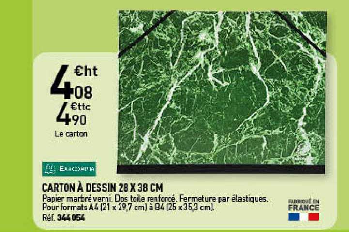 Carton à Dessin 28 X 38 Cm Exacompta