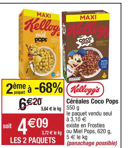 Céréales Coco Pops Kellogg's