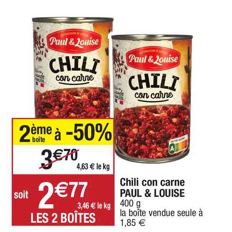 chili con carne paul & louise