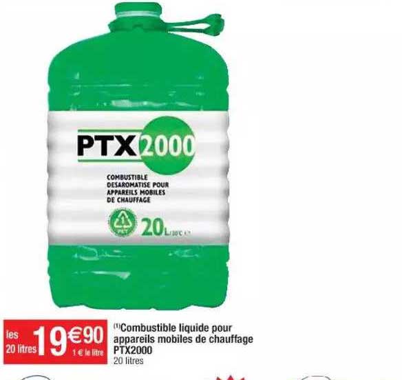 Combustible Liquide Pour Appareils Mobiles De Chauffage Ptx2000