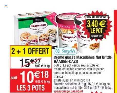 crème glacée macadamia nut brittle häagen-dazs