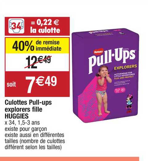 culottes pull-ups explorers fille huggies