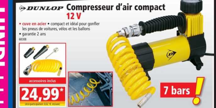 dunlop compresseur d'air compact