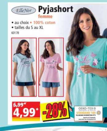 Ellenor Pyjashort Femme