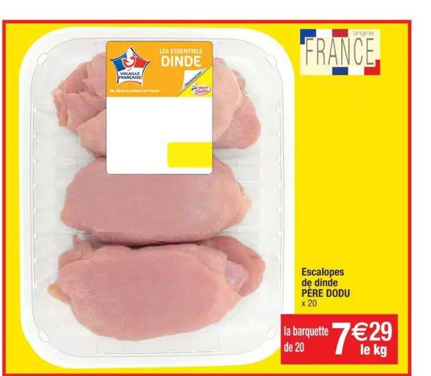 escalopes de dinde père dodu