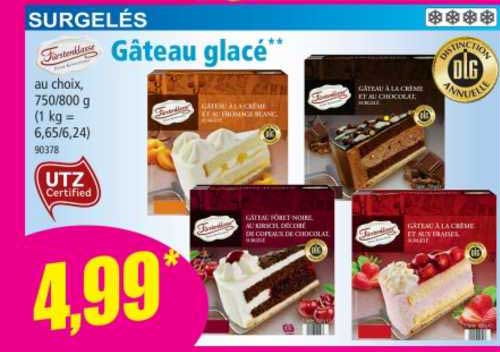 Gâteau Glacé
