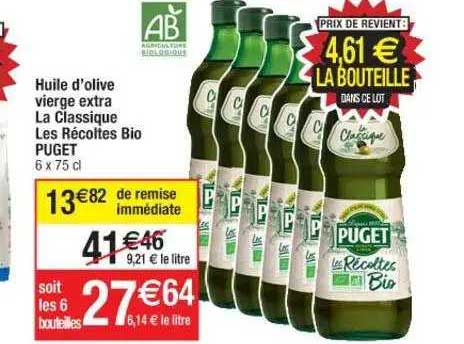 huile d'olive vierge extra la classique les récoltes bio puget