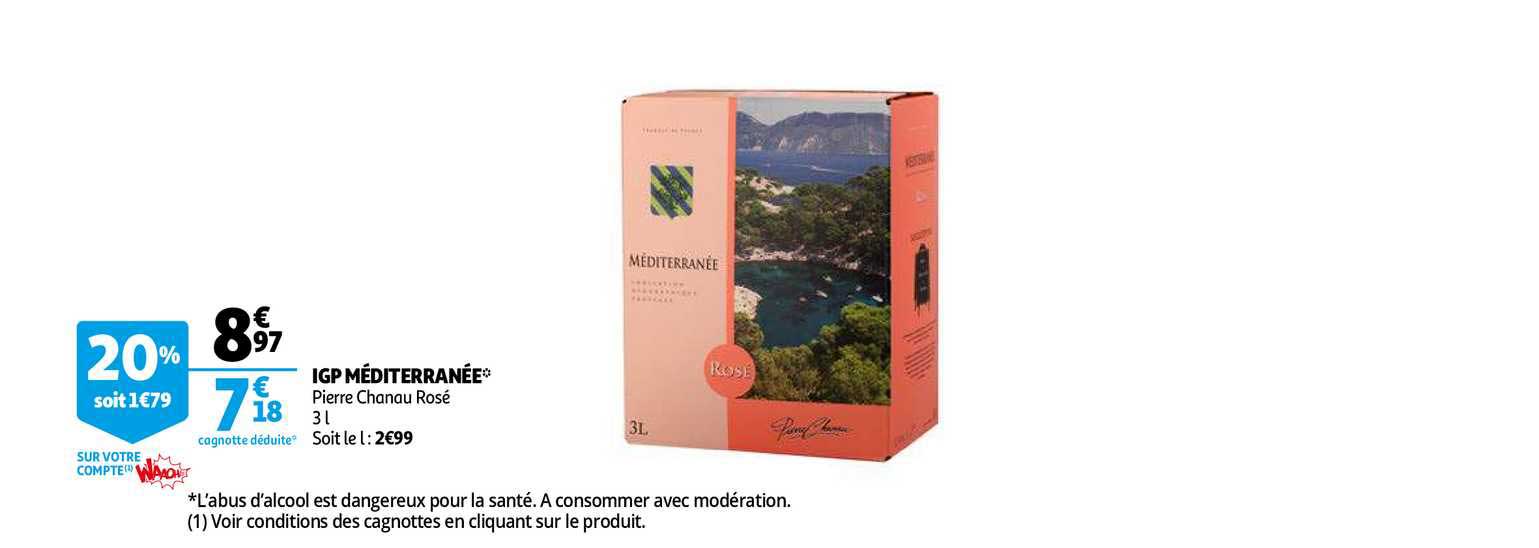 igp méditerranée pierre chanau rosé