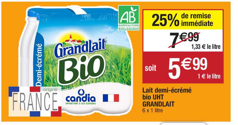 lait demi-écrémé bio uht grandlait