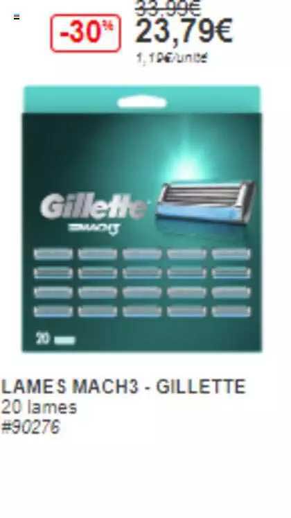 lames mach3 - gillette