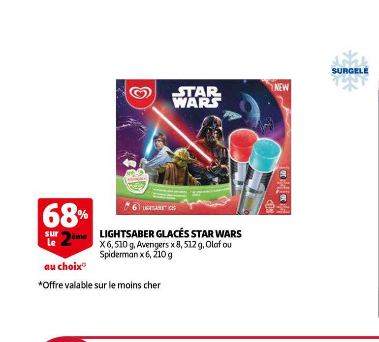 lightsaber glacés star wars