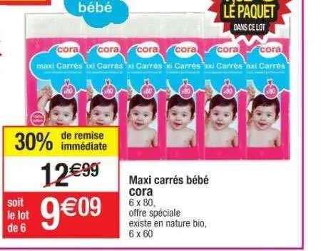 Maxi Carrés Bébé Cora