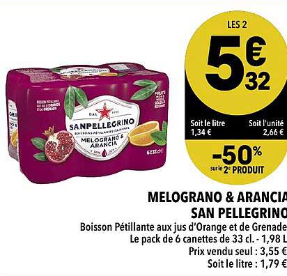 melograno & arancia san pellegrino