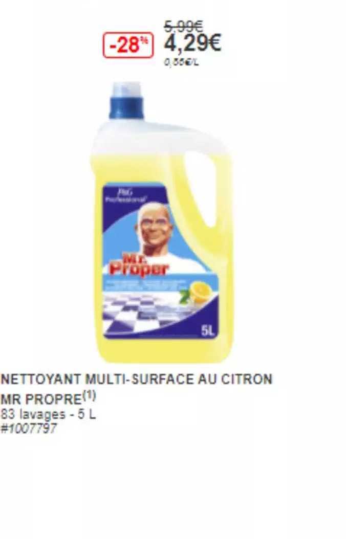 nettoyant multi-surface au citron mr propre
