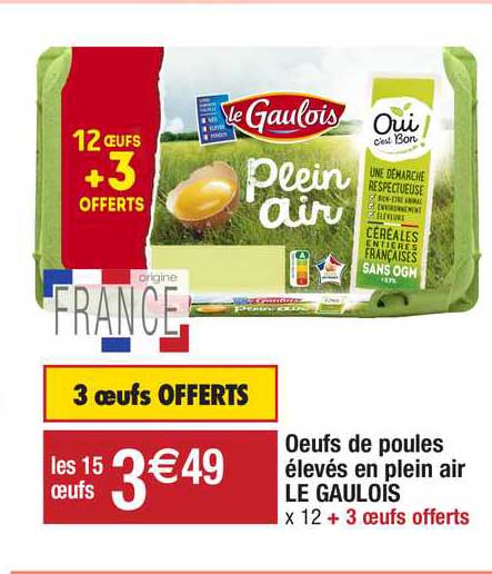 Oeufs De Poules élevés En Plein Air Le Gaulois