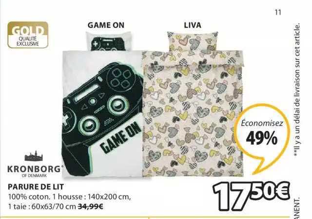 parure de lit game on, liva kronborg