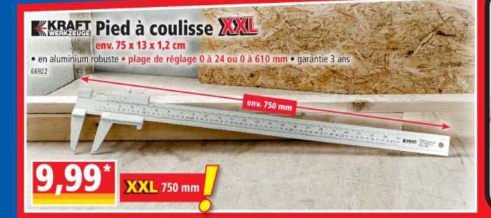 pied à coulisse xxl