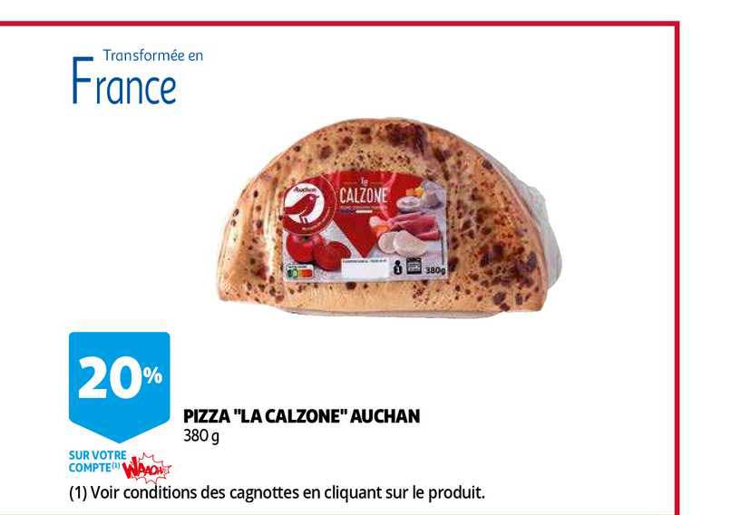 pizza "la calzone" auchan