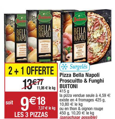 Pizza Bella Napoli Proscuitto & Funghi Buitoni