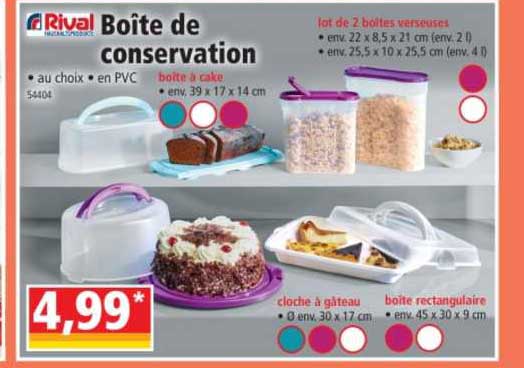 rival boîte de conservation