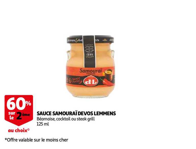 Sauce Samouraï De Vos Lemmens