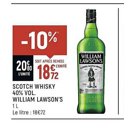 scotch whisky 40% vol. william lawson's