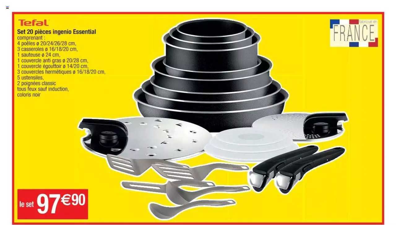 Set 20 Pièces Ingenio Essential Tefal