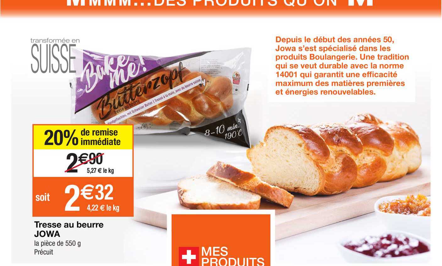 tresse au beurre jowa