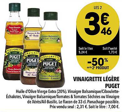 vinaigrette lég ére puget