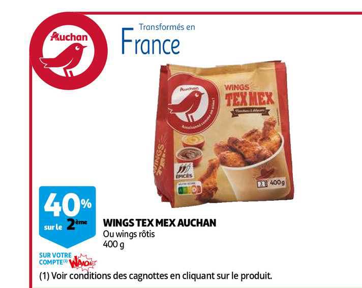 wings tex mex auchan