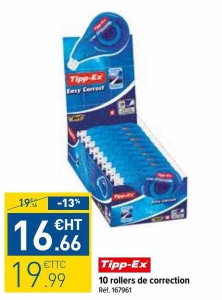 10 rollers de correction tipp-ex