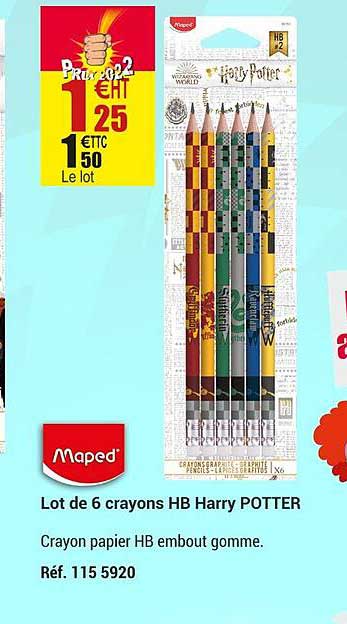 6 crayons hb harry potter maped