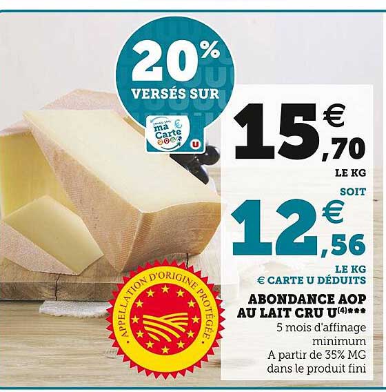 Abondance Aop Au Lait Cru U