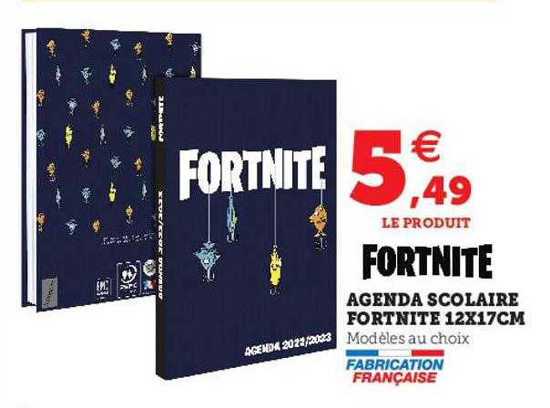 agenda scolaire fortinite