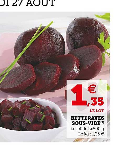 betteraves sous-vide