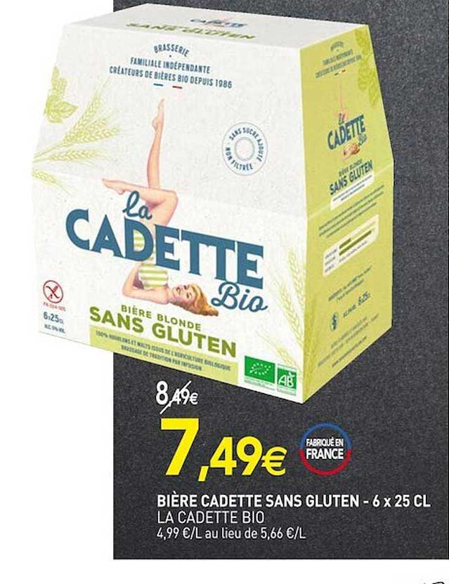 bière cadette sans gluten la cadette bio