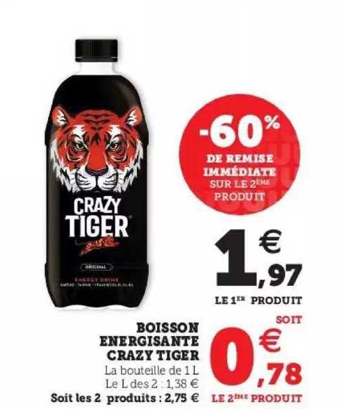 boisson énergisante crazy tiger