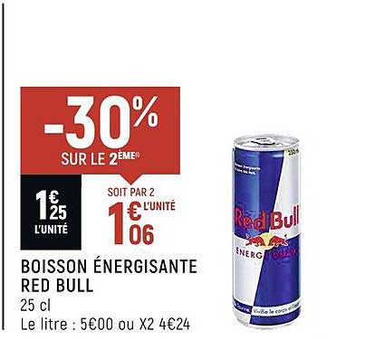 boisson énergisante red bull