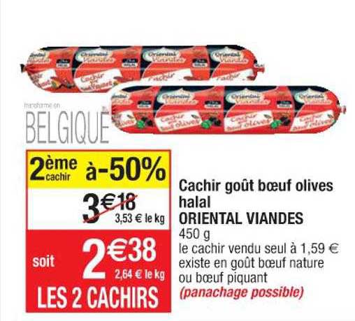 cachir goût bœuf olives halal oriental viandes
