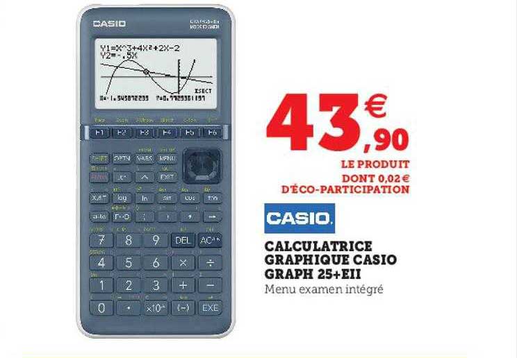 calculatrice graphique casio graph 25+EII
