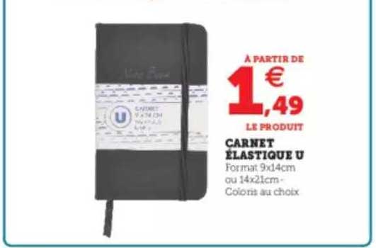 Carnet élastique U