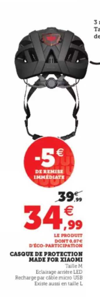 casque de protection made fo xiaomi