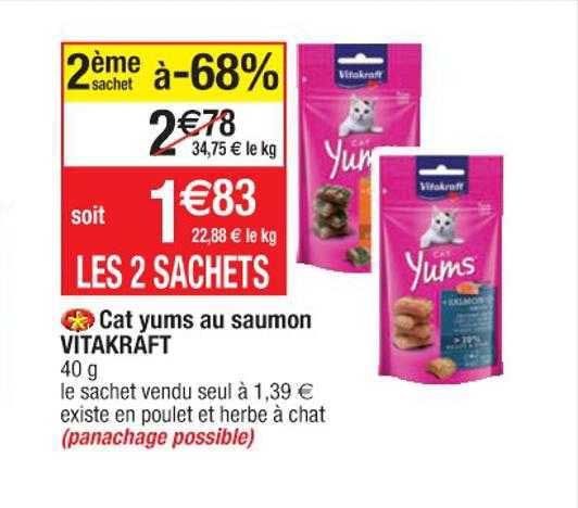 cat yums au saumon vitakraft