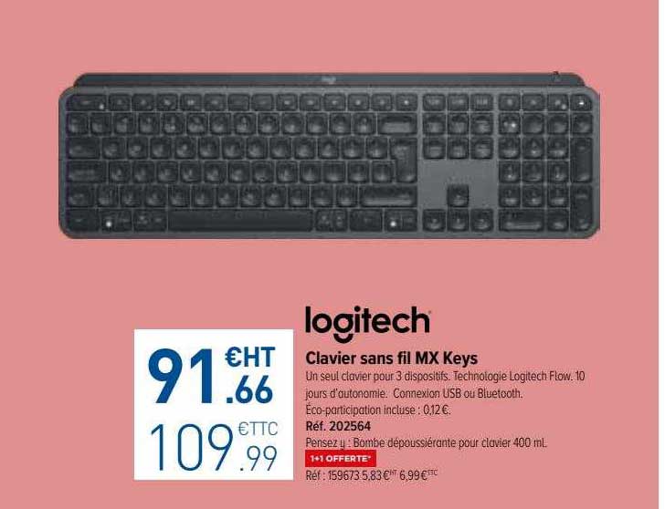 clavier sans fil mx keys logitech