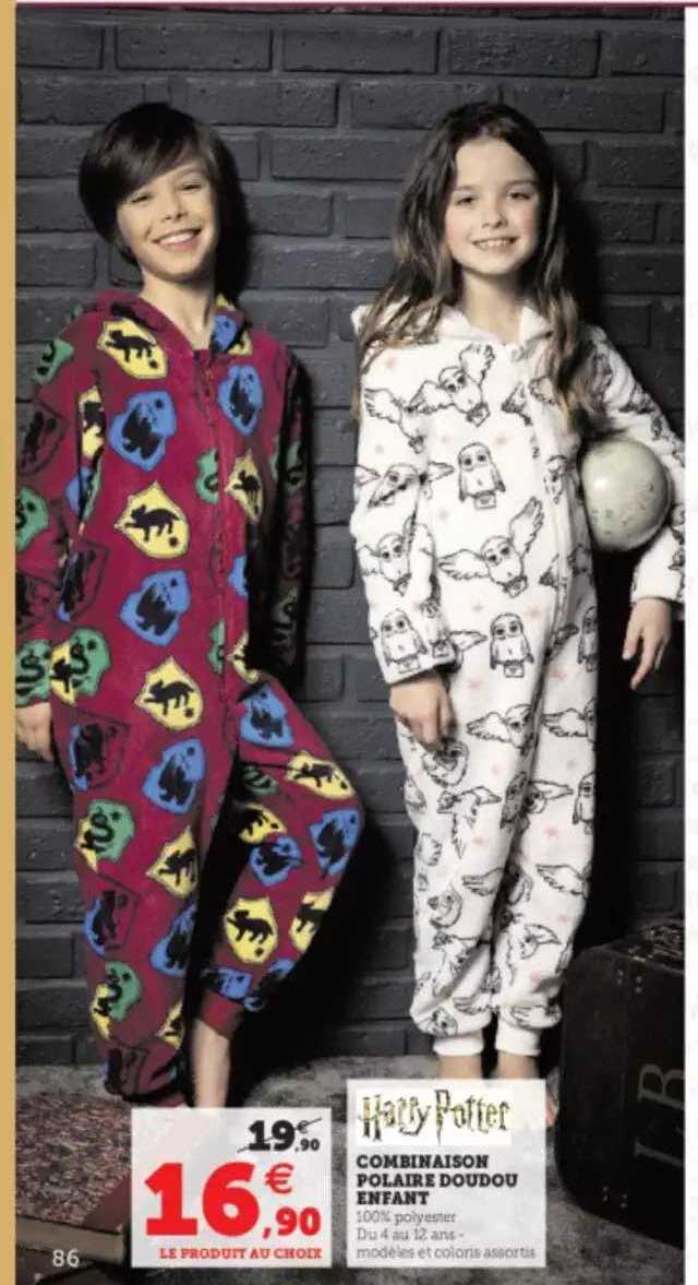 combinaison polaire doudou enfant harry potter